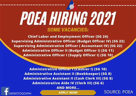 poea job opening